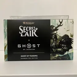 MTG Secret Lair x Ghost Of Tsushima Rainbow Foil Edition Factory Sealed In Hand - Image 1