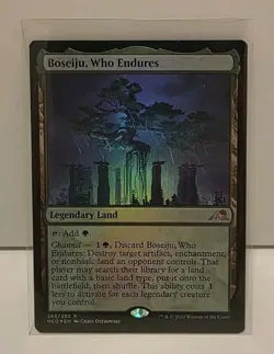 Magic The Gathering Boseiju Who Endures Foil Rare 266 Kamigawa Neon Dynasty - Image 1