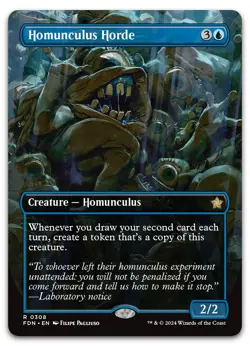 Homunculus Horde (Borderless) #308 (NM) Foundations FDN Magic MTG - Image 1