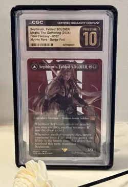 Sephiroth, One-Winged 0527 Borderless Surge FOIL MTG Final Fantasy CGC Graded 10 - Image 1