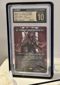 Sephiroth, One-Winged 0527 Borderless Surge FOIL MTG Final Fantasy CGC Graded 10 - Image 2