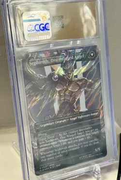 Sephiroth, One-Winged 0527 Borderless Surge FOIL MTG Final Fantasy CGC Graded 10 - Image 4