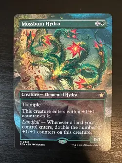 Mossborn Hydra (Borderless) Foundations Non-foil Near Mint - Image 1