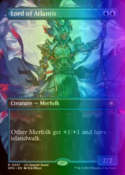 MTG Magic the Gathering Lord of Atlantis (1/80) Special Guests LP FOIL - Image 1