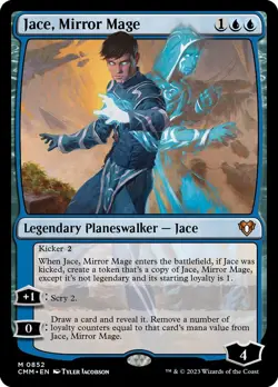 MTG Magic the Gathering Jace, Mirror Mage (852/1173) Commander Masters LP - Image 1