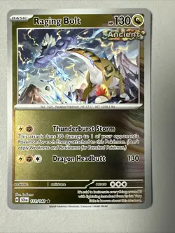Pokemon TCG * SV Stellar Crown * 111/142 Raging Bolt * REVERSE HOLO Rare * FRESH - Image 1