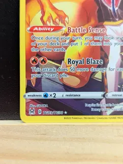 Pokemon Charizard 2022 TG03/TG30 Trainer Gallery Lost Origin NM - Image 5