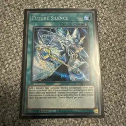 LEDE-EN054 Future Silence : Secret Rare Card : 1st Edition YuGiOh Excellent Cond - Image 1