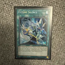 LEDE-EN054 Future Silence : Secret Rare Card : 1st Edition YuGiOh Excellent Cond - Image 3