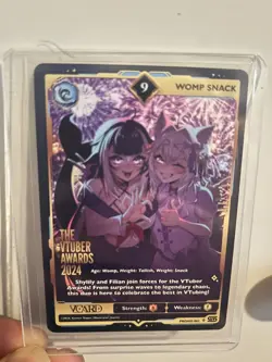 Gamer Supps VCard Vtuber Awards 2024 Promo Card 001 - Womp Snack - FULL ART 9 - Image 2