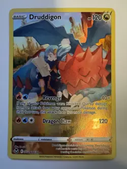 Druddigon TG09/TG30 Silver Tempest Full Art Ultra Rare Holo Pokemon Card LP+ - Image 3