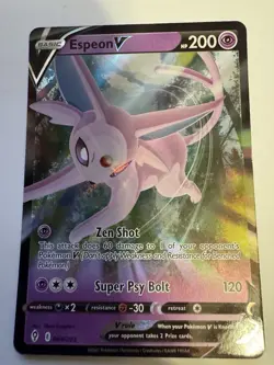 Espeon V 064/203 Pokemon TCG - Evolving Skies Sword & Shield Ultra Rare Card - Image 3