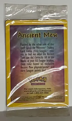 Pokemon Ancient Mew 2000 Movie Black Star Promo Card Factory Sealed Wizards - Image 4