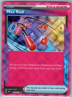 Max Rod 116/131 SV: Prismatic Evolutions - Pokemon Card - NM - Image 1