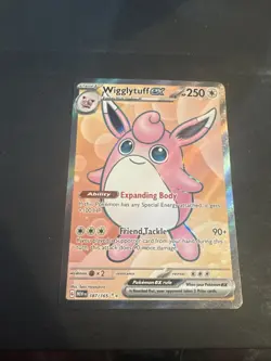 Pokemon TCG Wigglytuff EX 187/165 S&V 151 Ultra Rare Holo Card - Image 1