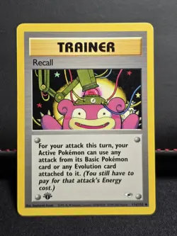 Recall 116/132 1st Edition Gym Heroes Pokemon Card (NM-) - Image 1