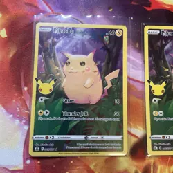 2021 Pokemon Celebrations Pikachu Full Art #05/025 3 Card Lot Ships In Box M2NM - Image 2