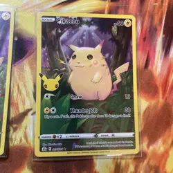 2021 Pokemon Celebrations Pikachu Full Art #05/025 3 Card Lot Ships In Box M2NM - Image 4