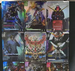 gundam dual impact card lot - all LR/+'s , pack fresh - Image 2