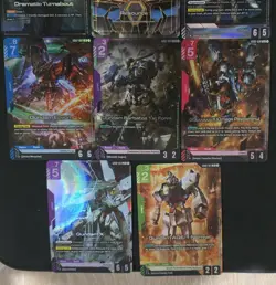 gundam dual impact card lot - all LR/+'s , pack fresh - Image 3