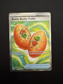 Pokemon TCG Cards- Buddy-Buddy Poffin 167/132 Mega Evolution Ultra Rare Full Art - Image 1