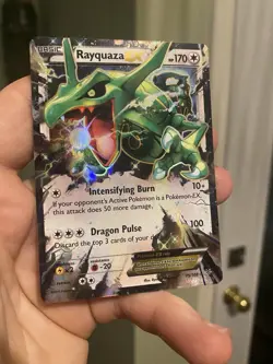 Rayquaza EX - 75/108 - Pokemon Roaring Skies XY Ultra Rare Card LP With Stain - Image 3