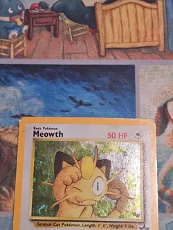 Meowth Pokemon Black Star Promo 10 Holo Card - HP/DAMAGED - Image 3