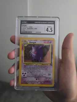 Pokemon Gengar TCG Fossil Holo Card 5/62 Unlimited Holo Rare - Image 1