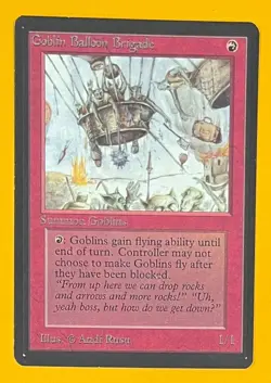 MTG GOBLIN BALLOON BRIGADE Beta (OldManMTG 012-080) - Image 1