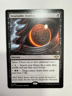 Insatiable Avarice (NM Non-Foil) OTJ-0091 Rare MTG - Image 1