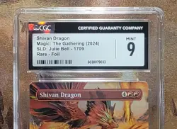 MTG Shivan Dragon Foi Borderless l #170 Julie Bell Secret Lair CGC 9 Mint - Image 2