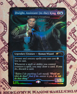 MTG Foil Dwight, Assistant (to the) King Baral, Chief of Compliance Secret Lair - Image 1