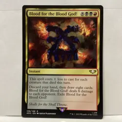 MTG Blood for the Blood God! Magic: The Gathering Warhammer 40K Rare #108 - Image 1