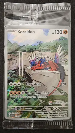 SEALED Koraidon SVP014 Black Star Promos Pokemon Center Stamped Full Art Holo NM - Image 1