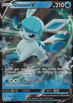 Glaceon V 040/203 Snowflake Calendar Promo Sealed Pokemon TCG Near Mint - Image 1