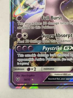 Pokemon TCG Mewtwo GX Shining Legends 39/73 Holo Ultra Rare - Image 5