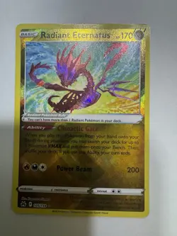 Holo Radiant Eternatus 105/159 Radiant Rare Crown Zenith Pokemon TCG - Image 3