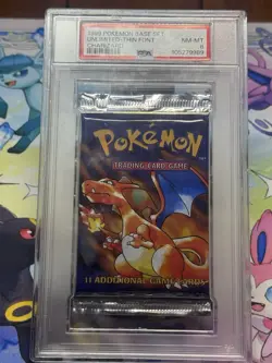 1999 Pokemon Base Set Booster Pack Charizard, Sealed, PSA 8 NM-MT - Image 2