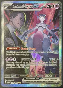 Pokemon TCG Team Rockets Mewtwo EX 231/182 SIR English - Image 1