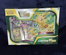 NEW SEALED Pokemon Leafeon VSTAR Special Collection Box w/ Evolving Skies Packs - Image 1