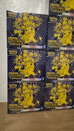 Set Of 14 Pokemon TCG Surging Sparks Elite Trainer Boxes ETB New/Sealed ✅ - Image 2