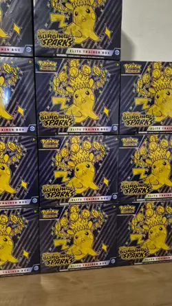 Set Of 14 Pokemon TCG Surging Sparks Elite Trainer Boxes ETB New/Sealed ✅ - Image 3