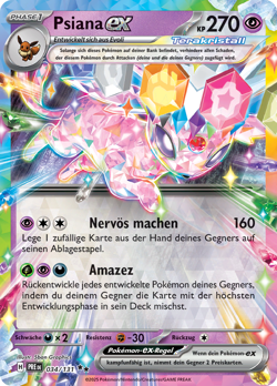 Pokemon Psiana ex Prismatische Entwicklungen 034/131 - Image 1