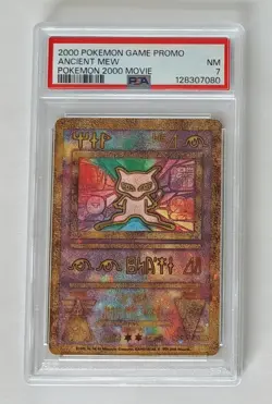 Pokemon The Movie 2000 Ancient Mew Promo PSA 7 NM - Image 1