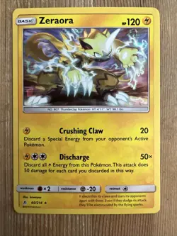 Pokemon - Zeraora #60/214 - Pokemon - Unbroken Bonds - Cracked Ice HOLO - NM - Image 1