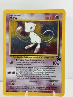 Mew 09/53 Wotc Black Star Promo Holo Rare Pokemon LP - Image 1