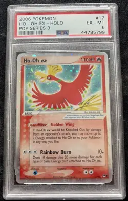 2006 Pokemon Ho-Oh EX Pop Series 3 #17 PSA 6 EX-MT - Image 1