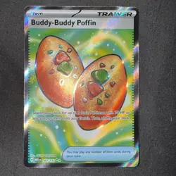 2025 Pokemon Mega Evolution Buddy-Buddy Poffin Full Art Ultra Rare #167/132 - Image 1