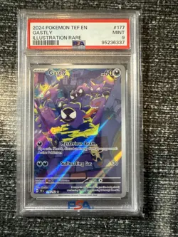 Gastly Illustration Rare PSA 9 177/162 Temporal Forces Pokemon TCG - Image 1
