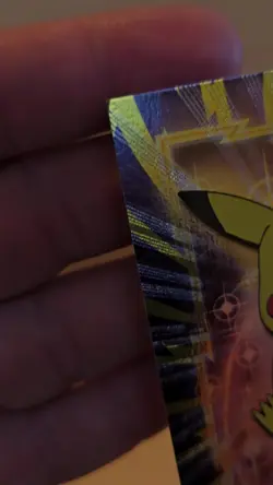 1999 Topps Pokemon #25 Pikachu TV Animation Series 1 Holo Foil Black Label - Image 2